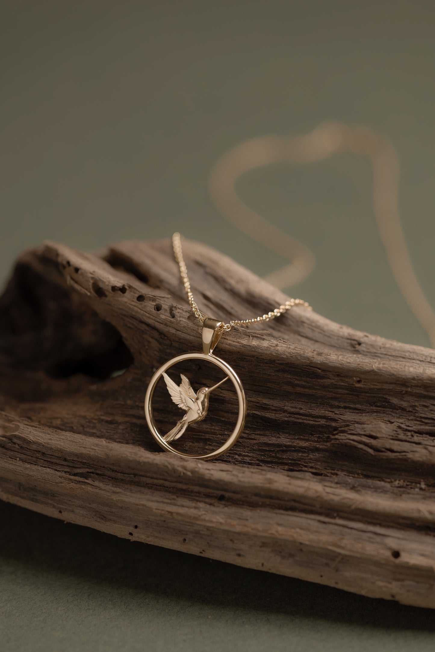 Flutter Hummingbird Necklace