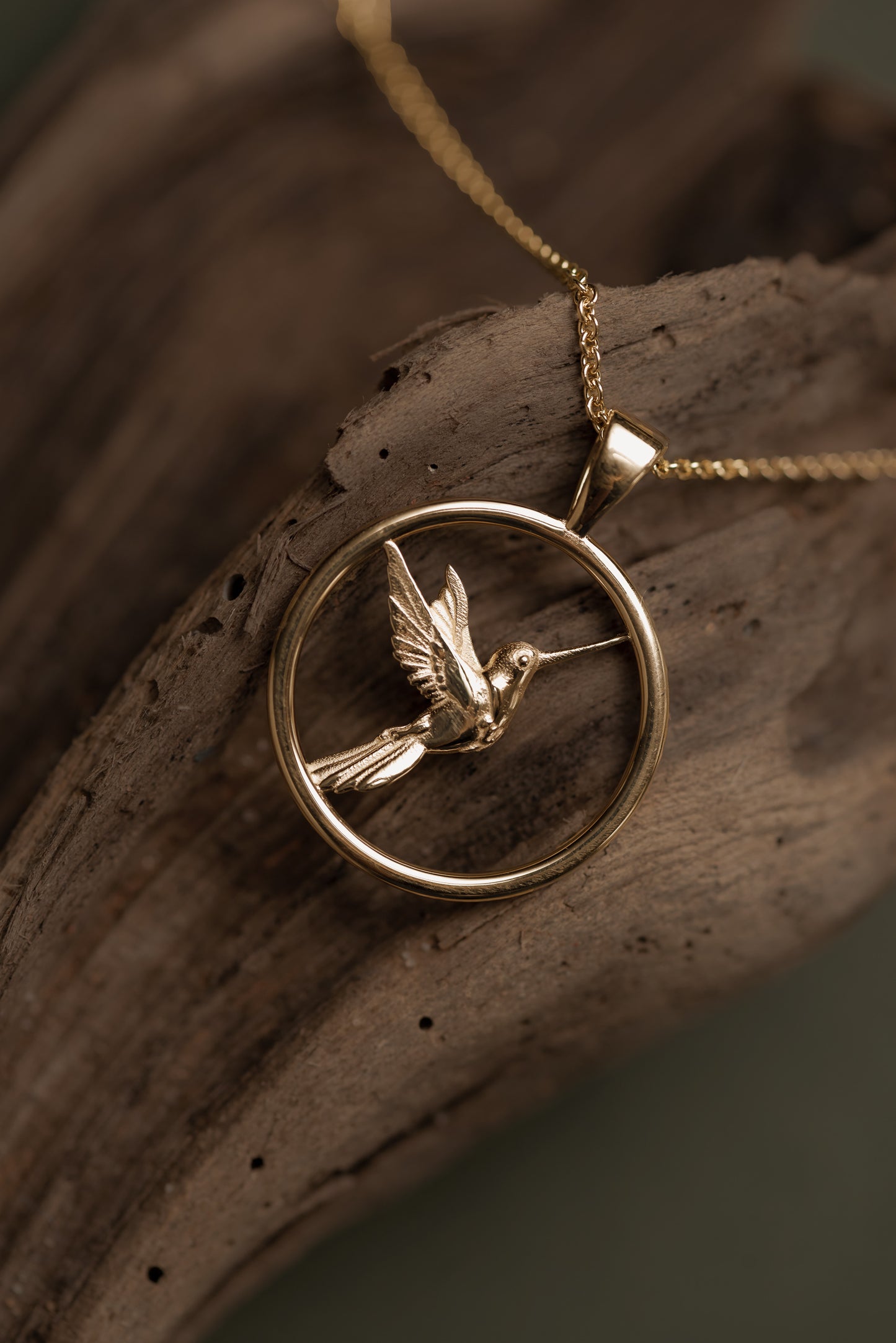 Flutter Hummingbird Necklace